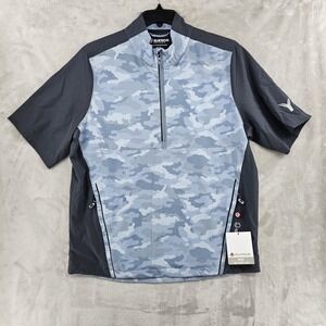 Sunice Golf Men's‎ George Short-Sleeve Wind Jacket 1/4 Zip Size Medium Camo